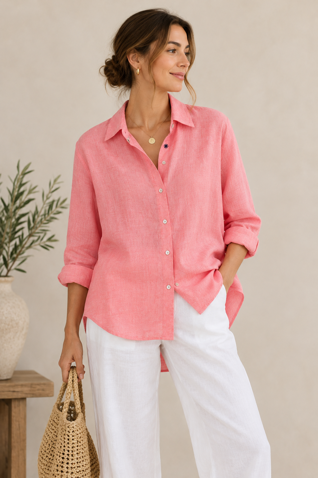 Olivia Linen Strawberry