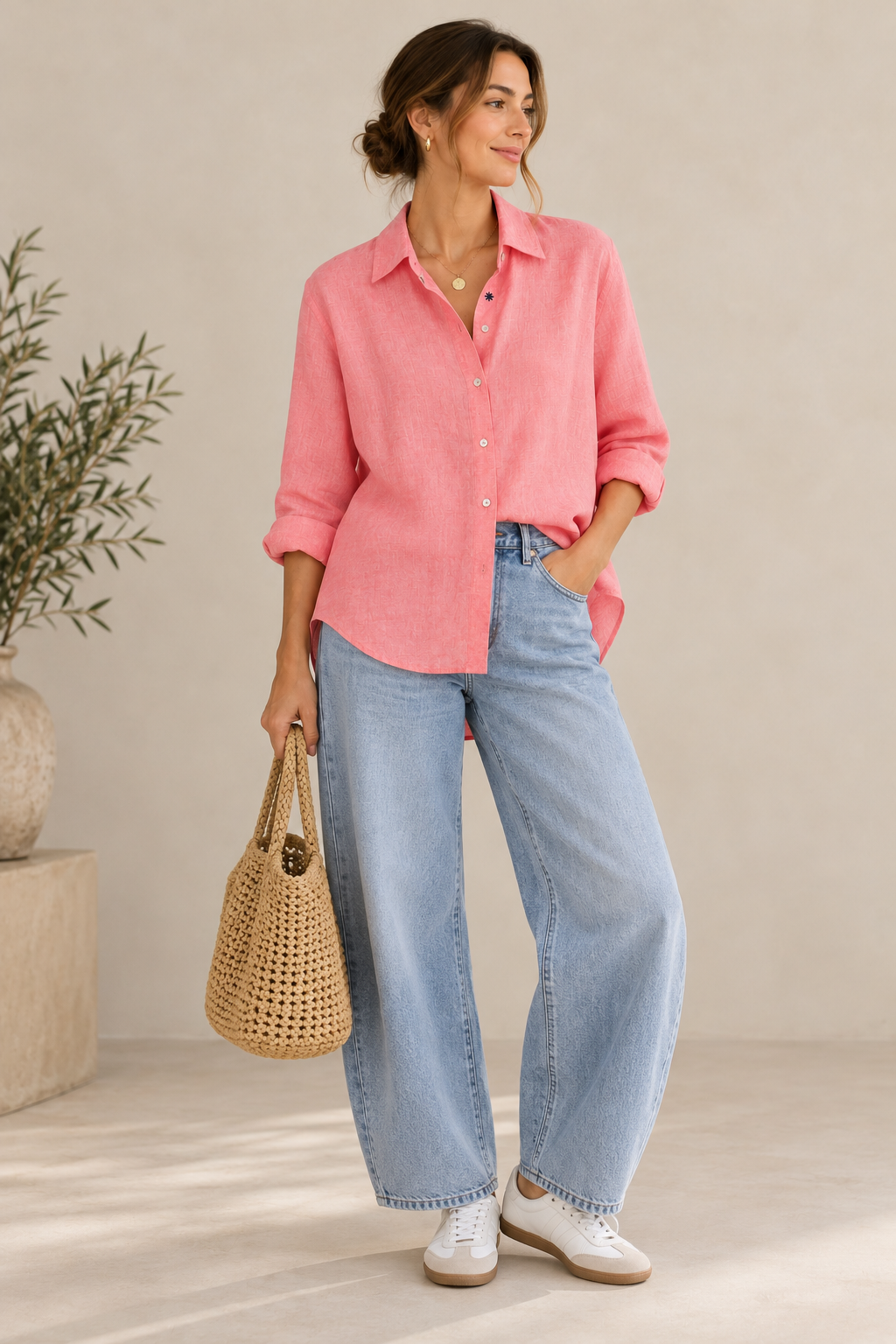 Olivia Linen Strawberry