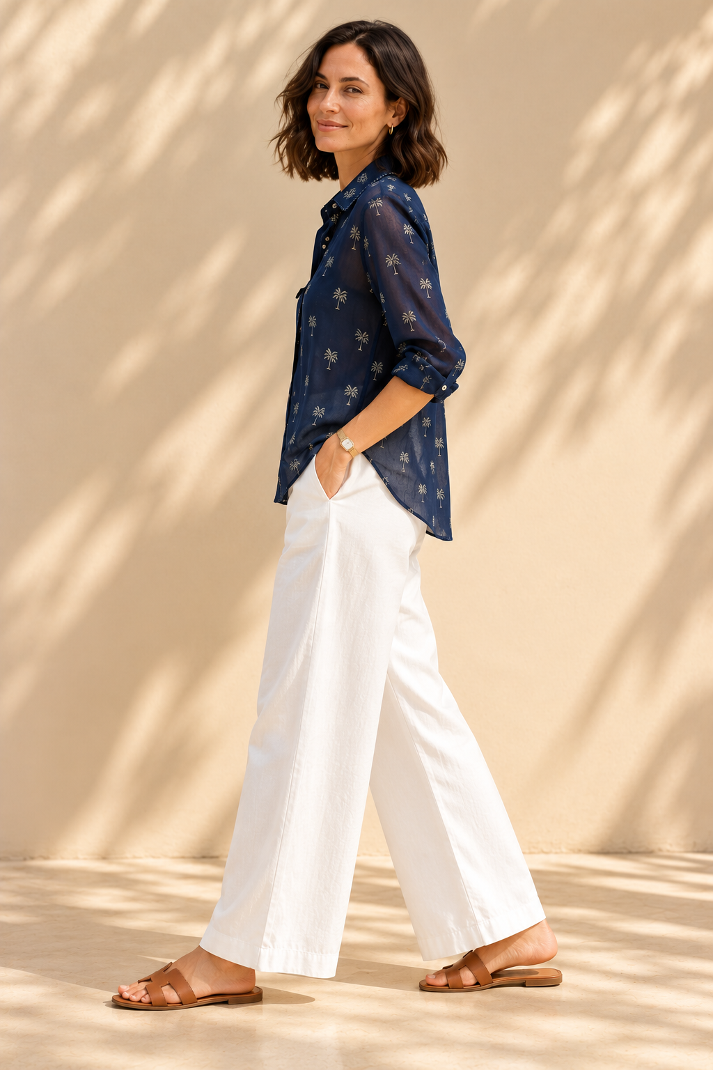 Palm Silk Blouse
