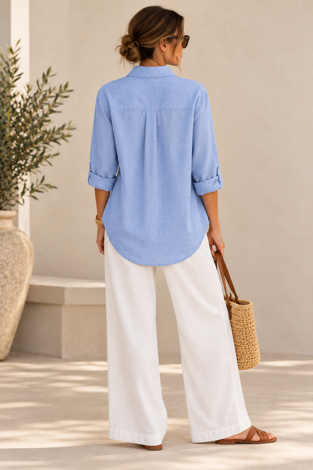 Olivia Linen Sky