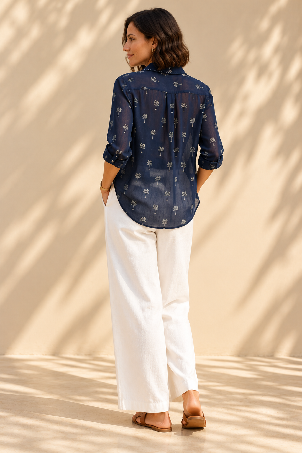 Palm Silk Blouse